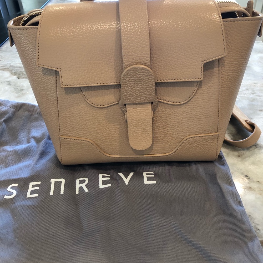 Pre-owned SENREVE Mini Maestra - Dolce leather/ Butterscotch color Gold hardware - Picture 8 of 9